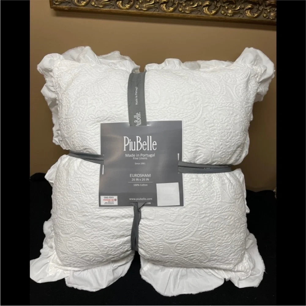 PiuBelle Piu Belle Euro Sham 2 Pck  Cotton Pillow Euro Shams  Portugal